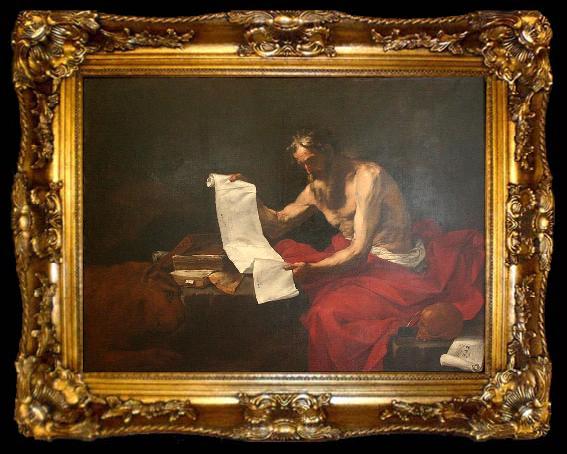 framed  Jose de Ribera St Jerome, ta009-2